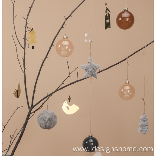 Clear Christmas Glass Ball Ornaments